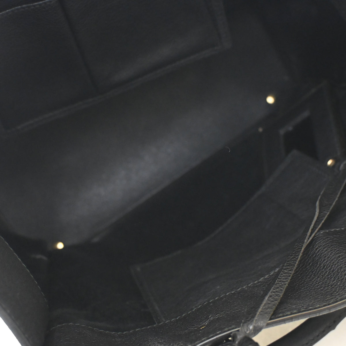 Pre-Owned Balenciaga Tote Calfskin Papier, open interior with lining