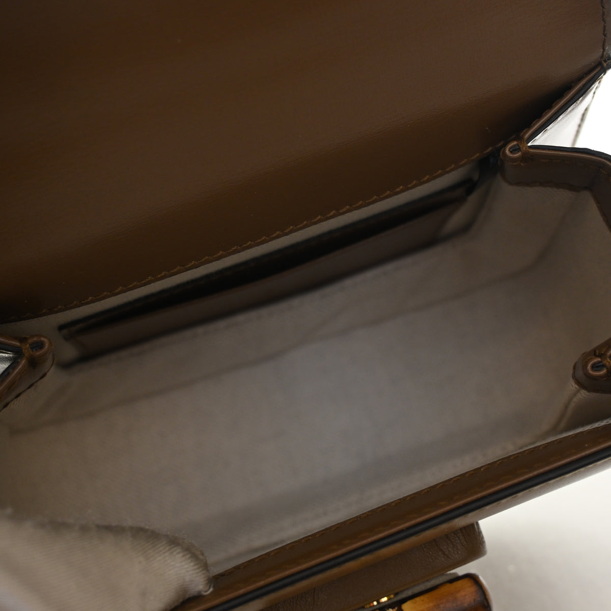 Gucci Mini Calfskin Bamboo 1947 Top Handle, photo 12 of 14