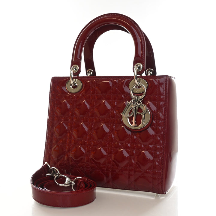 Christian Dior Medium Patent Lady Dior