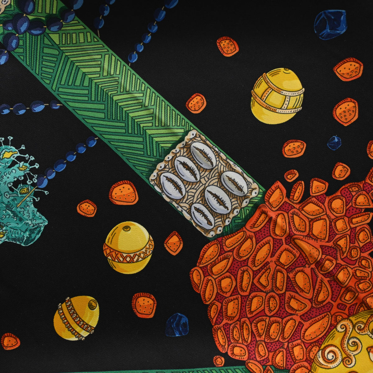 Hermes Chemins De Corail Silk Scarf 90, photo 2 of 6