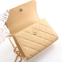 Chanel Lambskin Flap Bag Pe...