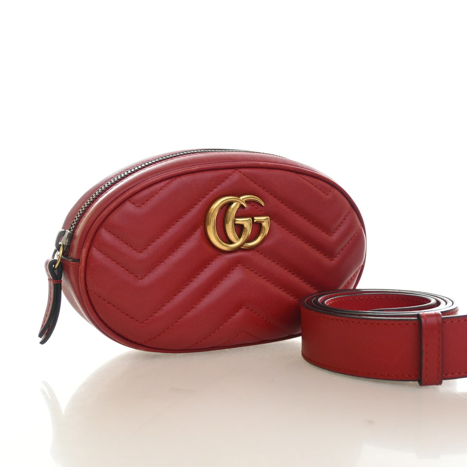 Gucci Calfskin Marmont Belt Bag