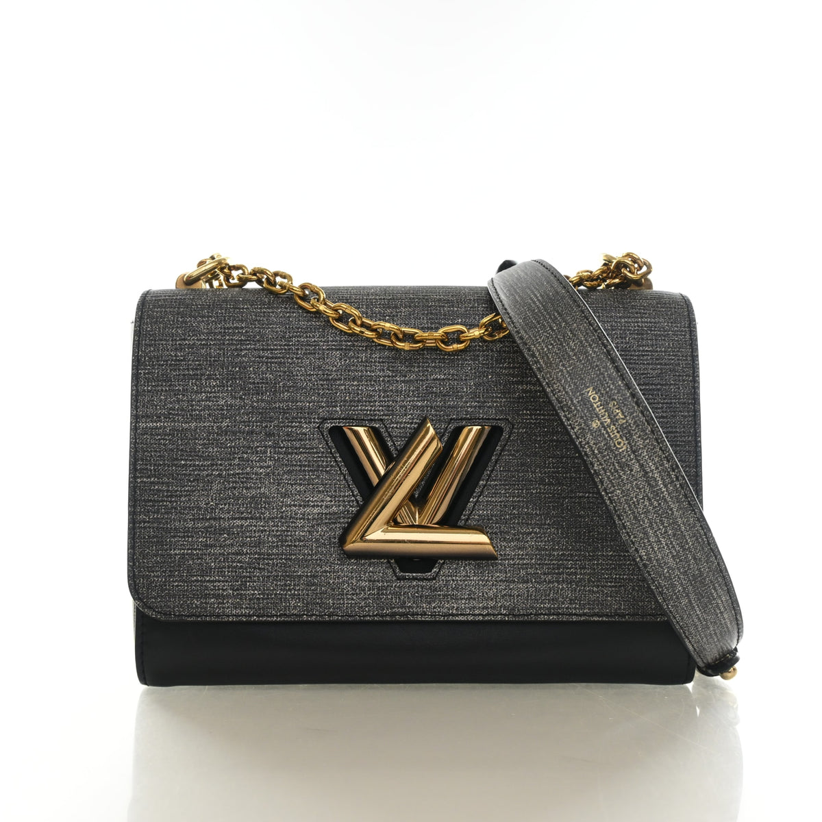 Pre-Owned Louis Vuitton MM Epi LV Twist, front view, authenticated at Luxe Du Jour