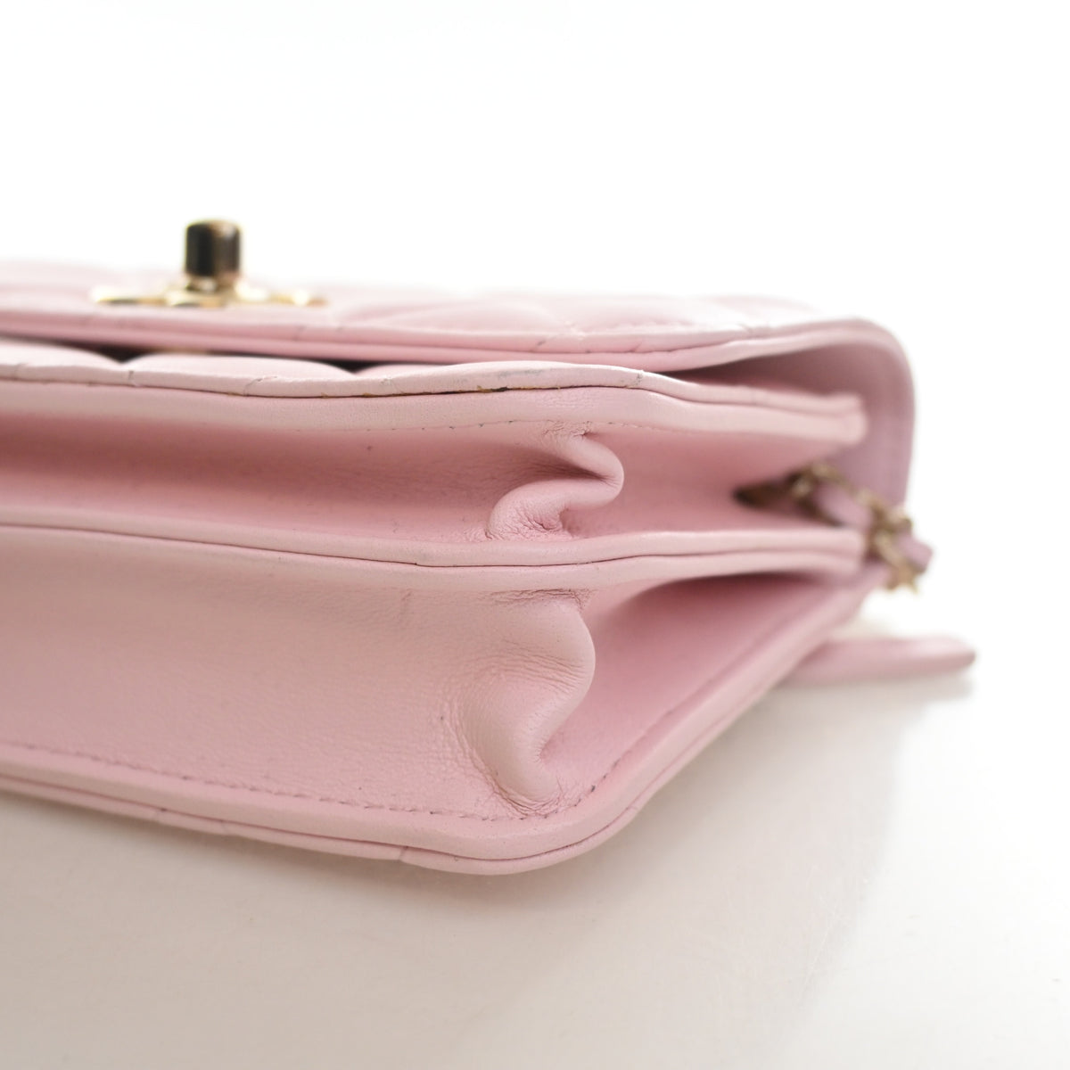 Pre-Owned Chanel Micro Lambskin Trendy CC, side profile, photo 8 of 17