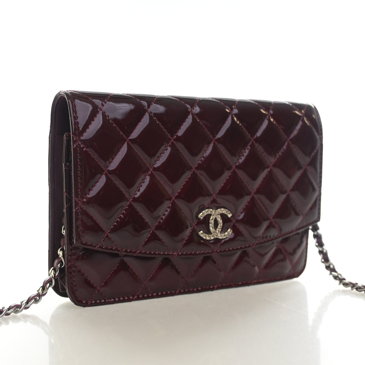 Chanel Patent Brilliant Wallet On Chain (WOC), photo 2 of 14