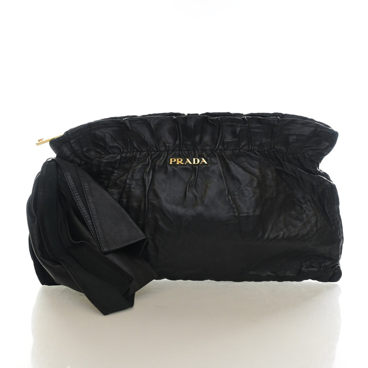 Prada Nappa Antique Bow Clutch