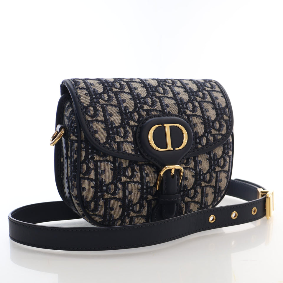 Christian Dior Small Canvas Oblique Bobby Flap Bag