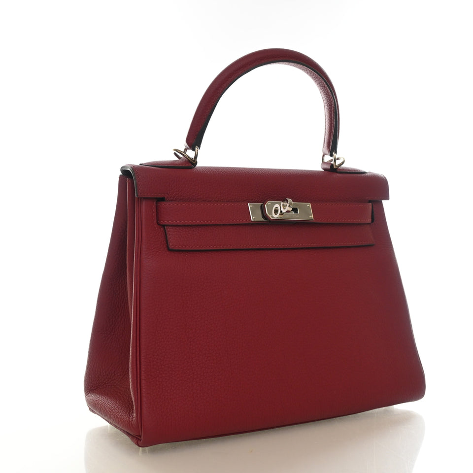 Hermès Rouge Grenat Togo Kelly 28