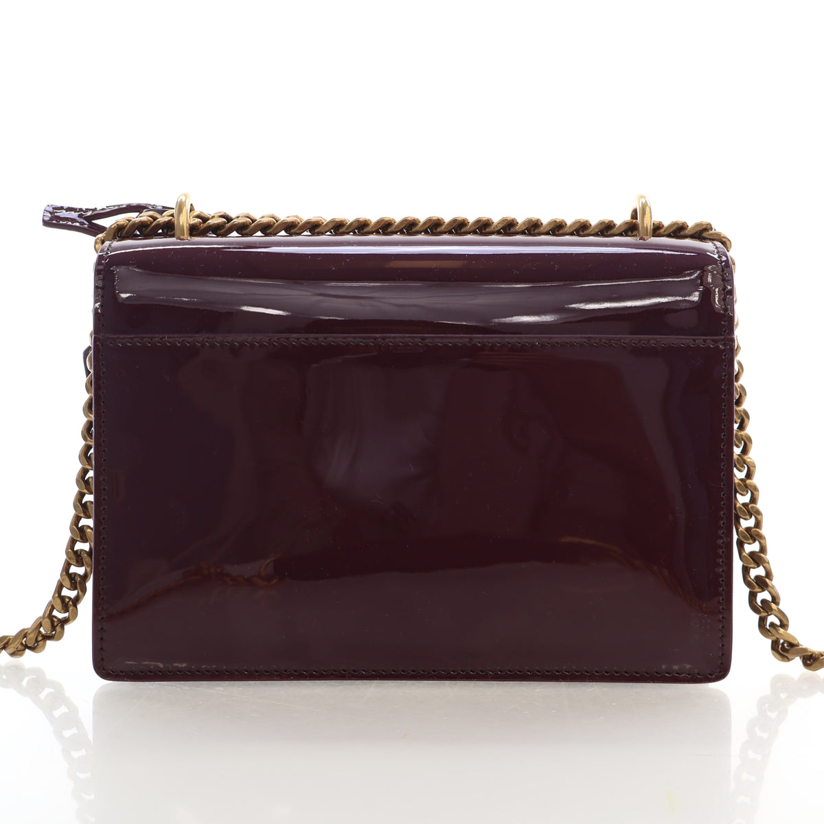 Saint Laurent Small Patent Sunset Flap Bag, photo 11 of 17