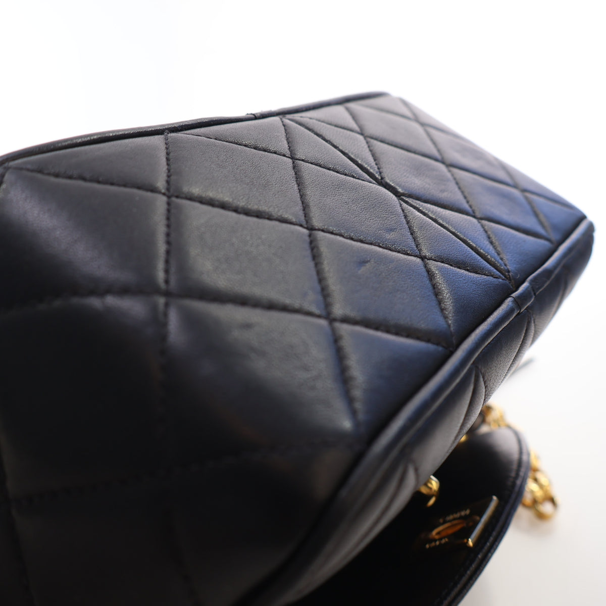 Chanel Vintage Small Lambskin Camera Bag with Chain, photo 11 of 19
