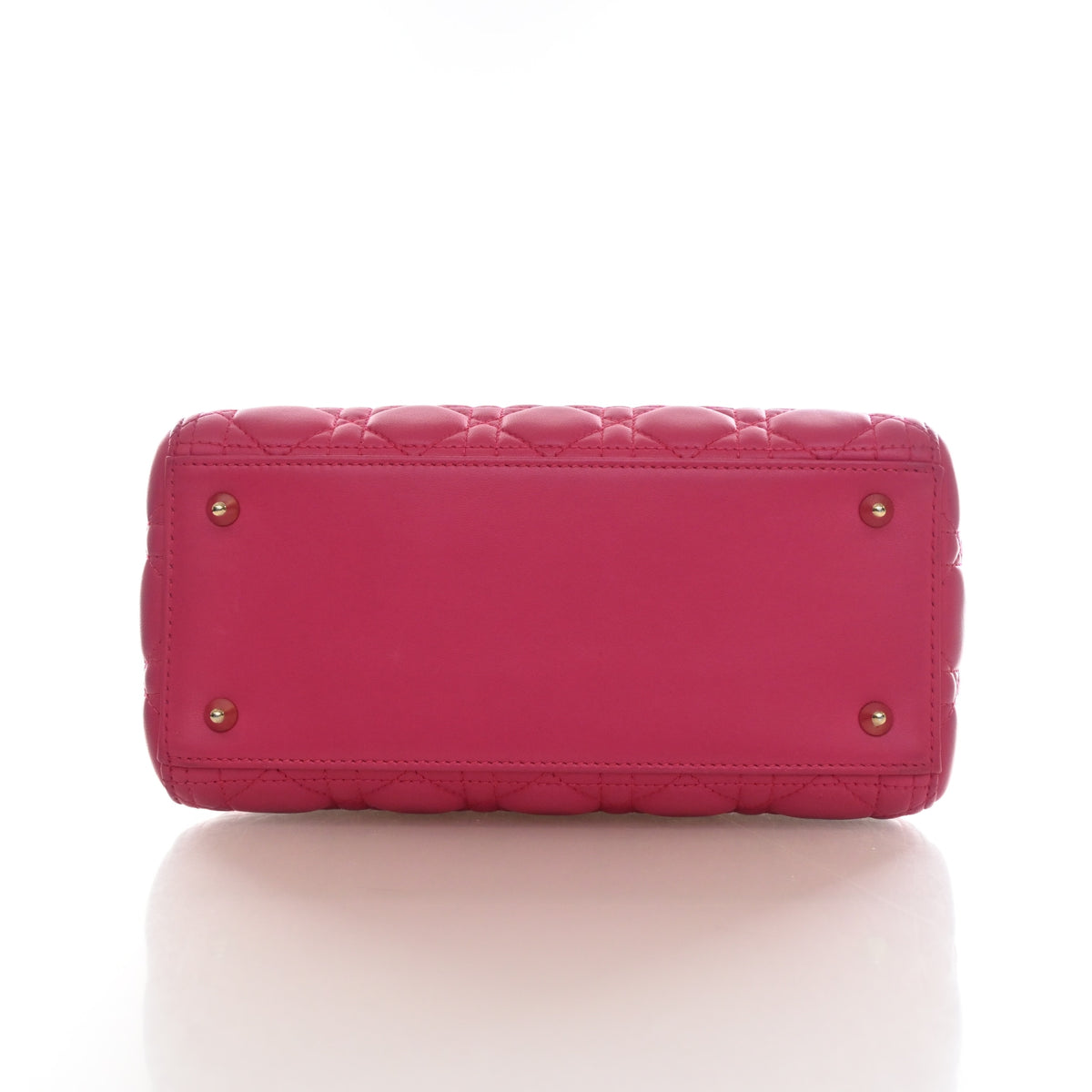 Pre-Owned Christian Dior Lady Dior Medium Lambskin, base and feet view, photo 9 of 17