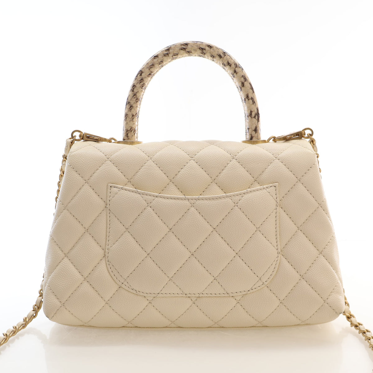 Pre-Owned Chanel Coco Handle Small Caviar Leather Bag, front view, photo 12 of 18