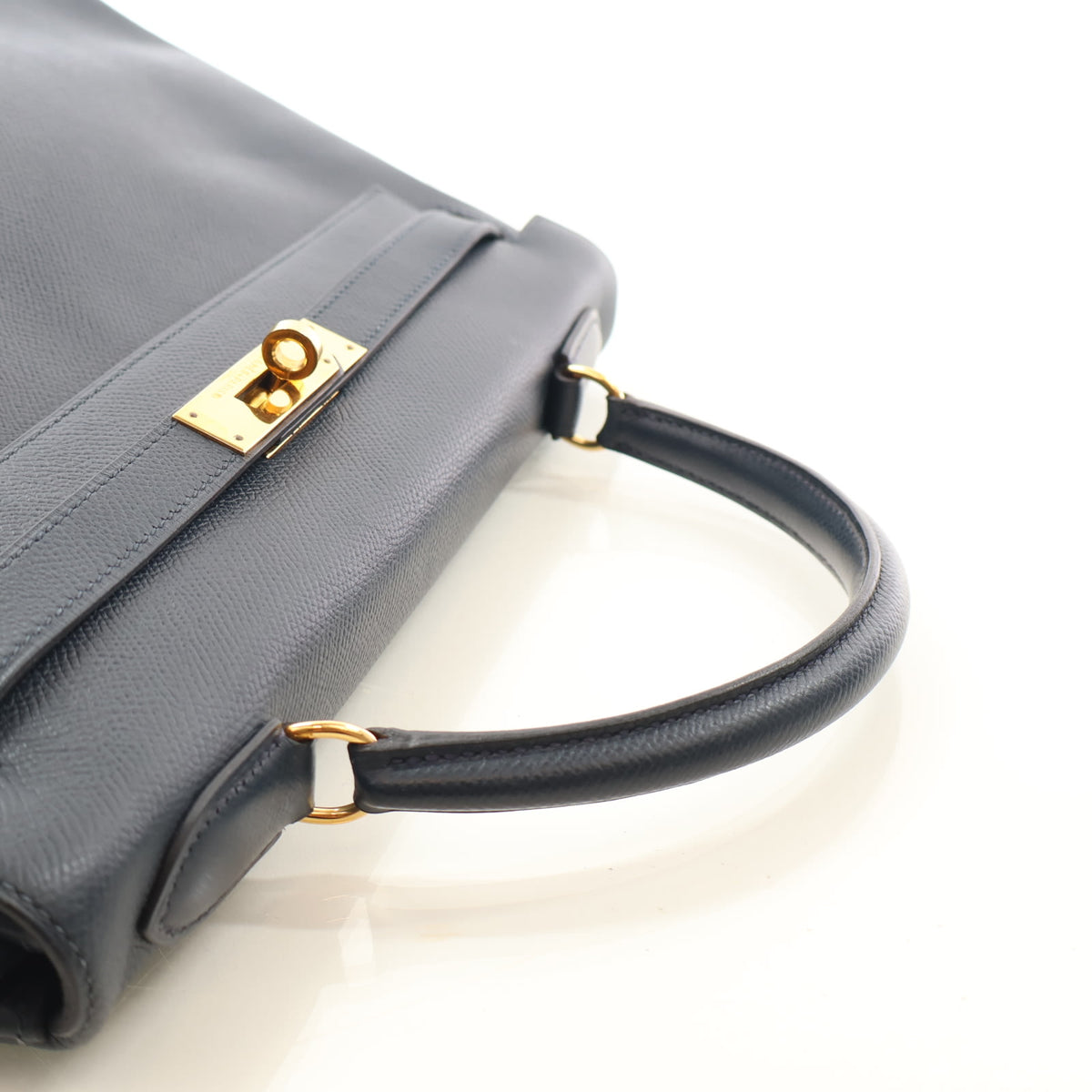 Hermes Vintage Bleu Marine Courchevel Kelly 32, photo 12 of 23