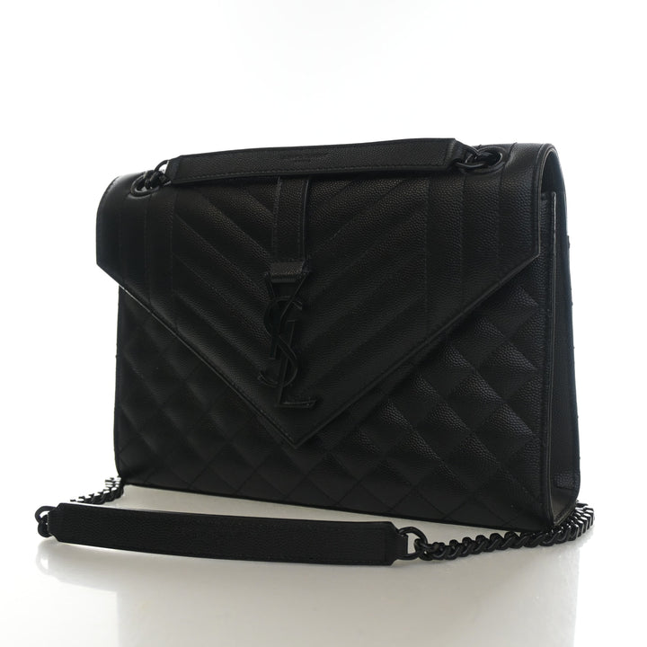 Saint Laurent Medium Calfskin Envelope Flap Bag