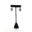 Chanel CC Dog Tag Drop Earr...