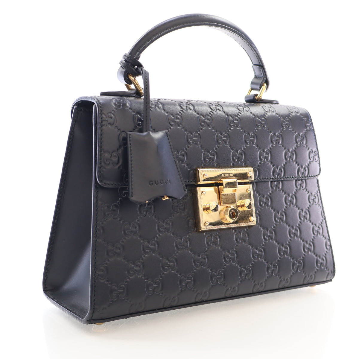 Gucci Small Guccissima Padlock Top Handle Bag, photo 2 of 21