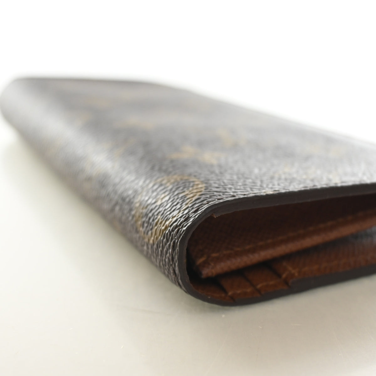 Pre-Owned Louis Vuitton Wallet Monogram Slim, side view