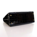 Hermes Noir Alligator Selli...