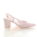 Chanel Pink Tweed Slingback...