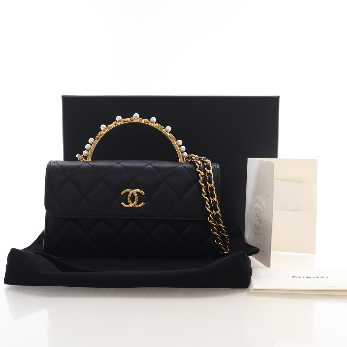 Chanel Lambskin Top Handle Phone Holder With Chain, photo 20 of 20