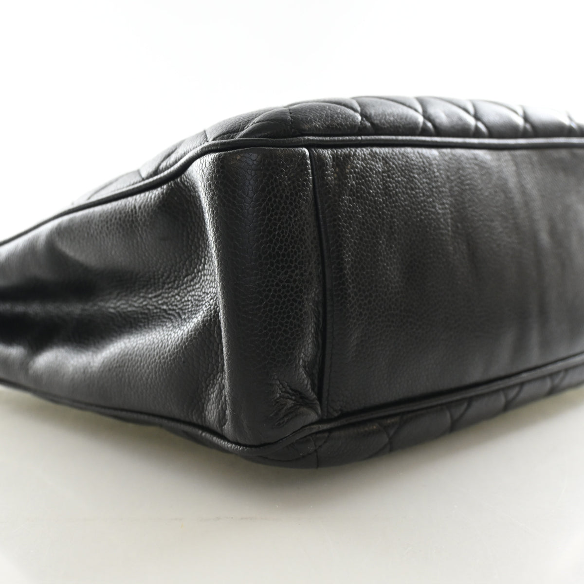Vintage Chanel Shopping Tote Caviar Leather, base view