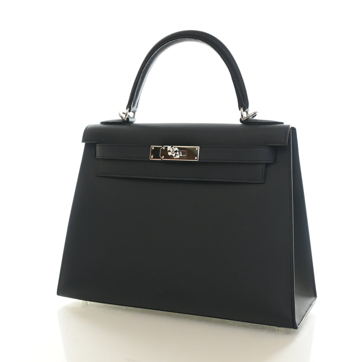 Hermes Bleu Obscur Veau Sombrero Sellier Kelly 28