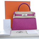 Hermes Rose Pourpre Ostrich...