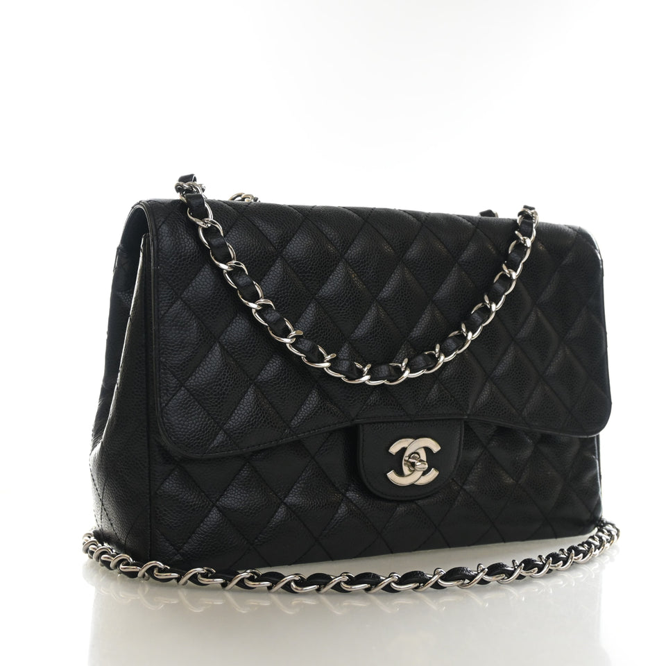 Chanel Jumbo Caviar Classic Single Flap Bag