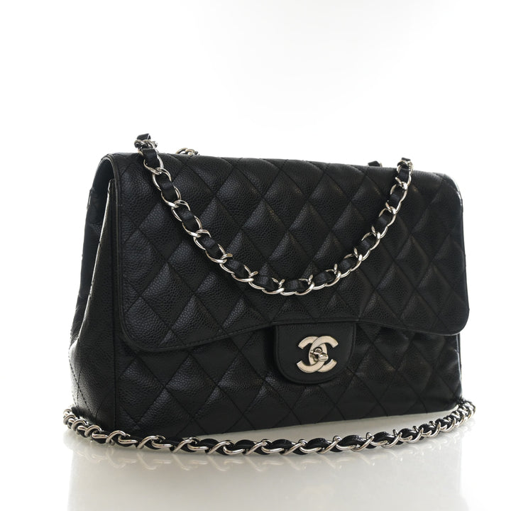Chanel Jumbo Caviar Classic Single Flap Bag
