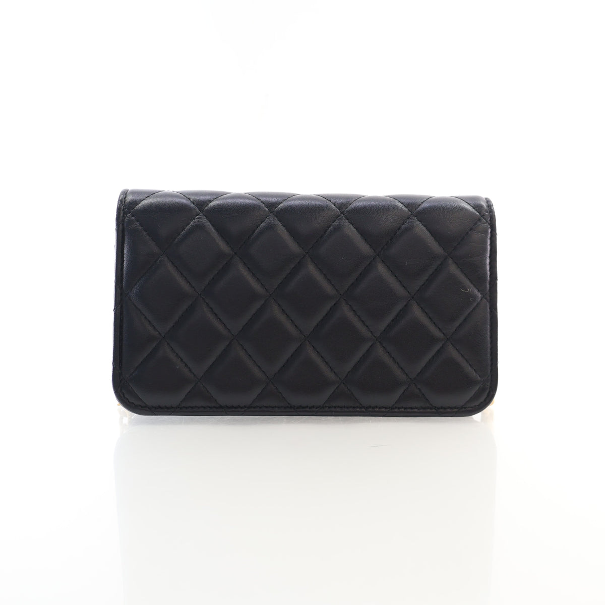 Pre-Owned Chanel Wallet On Chain Lambskin WOC, front view, photo 11 of 16