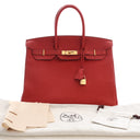 Hermes Rouge Casaque Togo B...