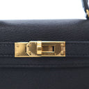 Hermes Noir Chevre Mini Kel...