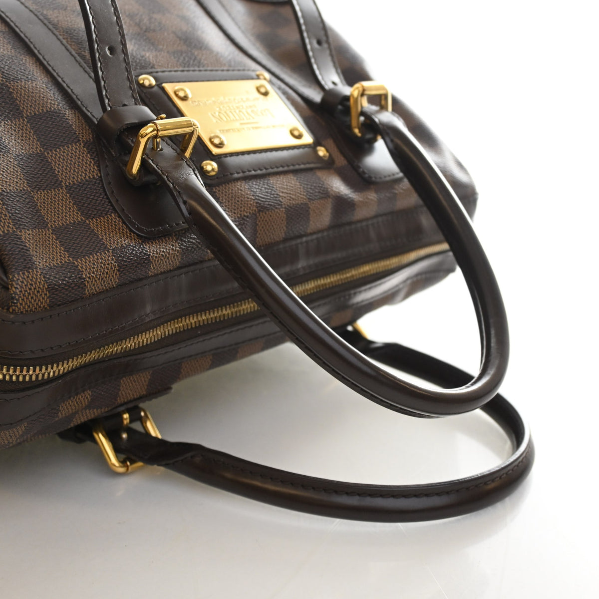 Vintage Louis Vuitton Damier Ebene Berkeley, three-quarter view, photo 10 of 18