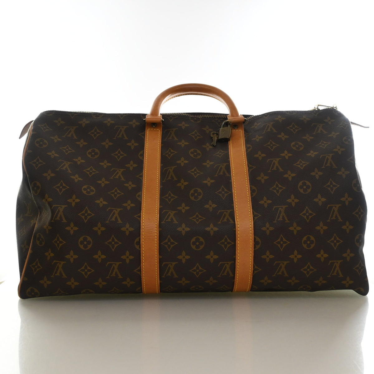 Vintage Louis Vuitton 50 Monogram Keepall, front view