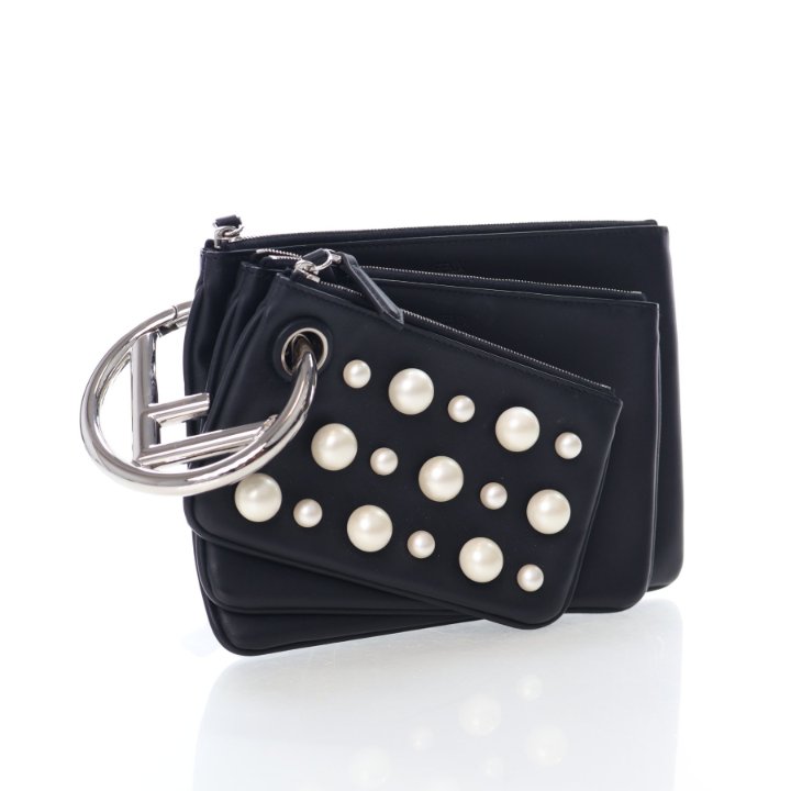 Fendi Triplette Pearl Pouch