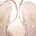 Chanel Pink Tweed Slingback...