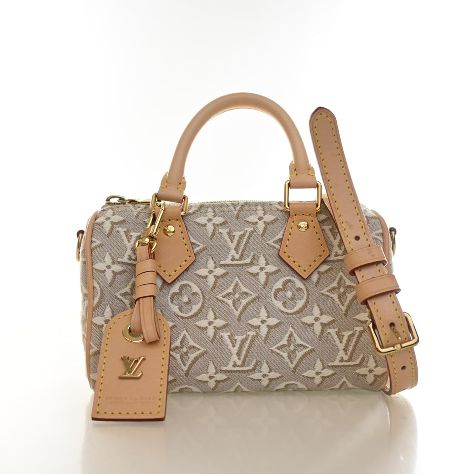 Louis Vuitton Jacquard Monogram Embleme Nano Speedy