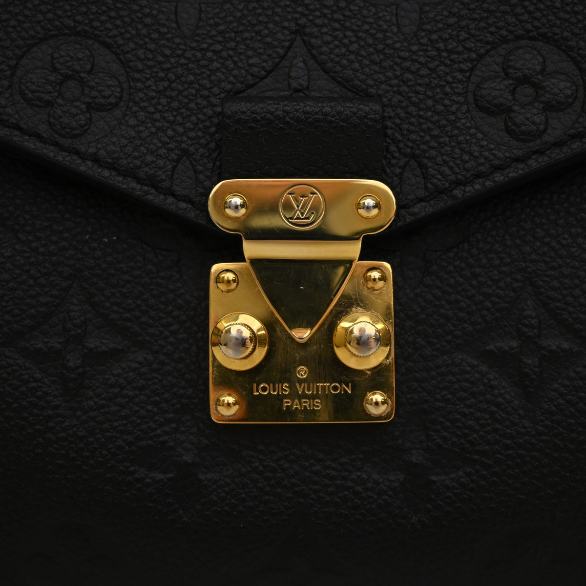 Pre-Owned Louis Vuitton Pochette Metis Monogram Empreinte, gold hardware