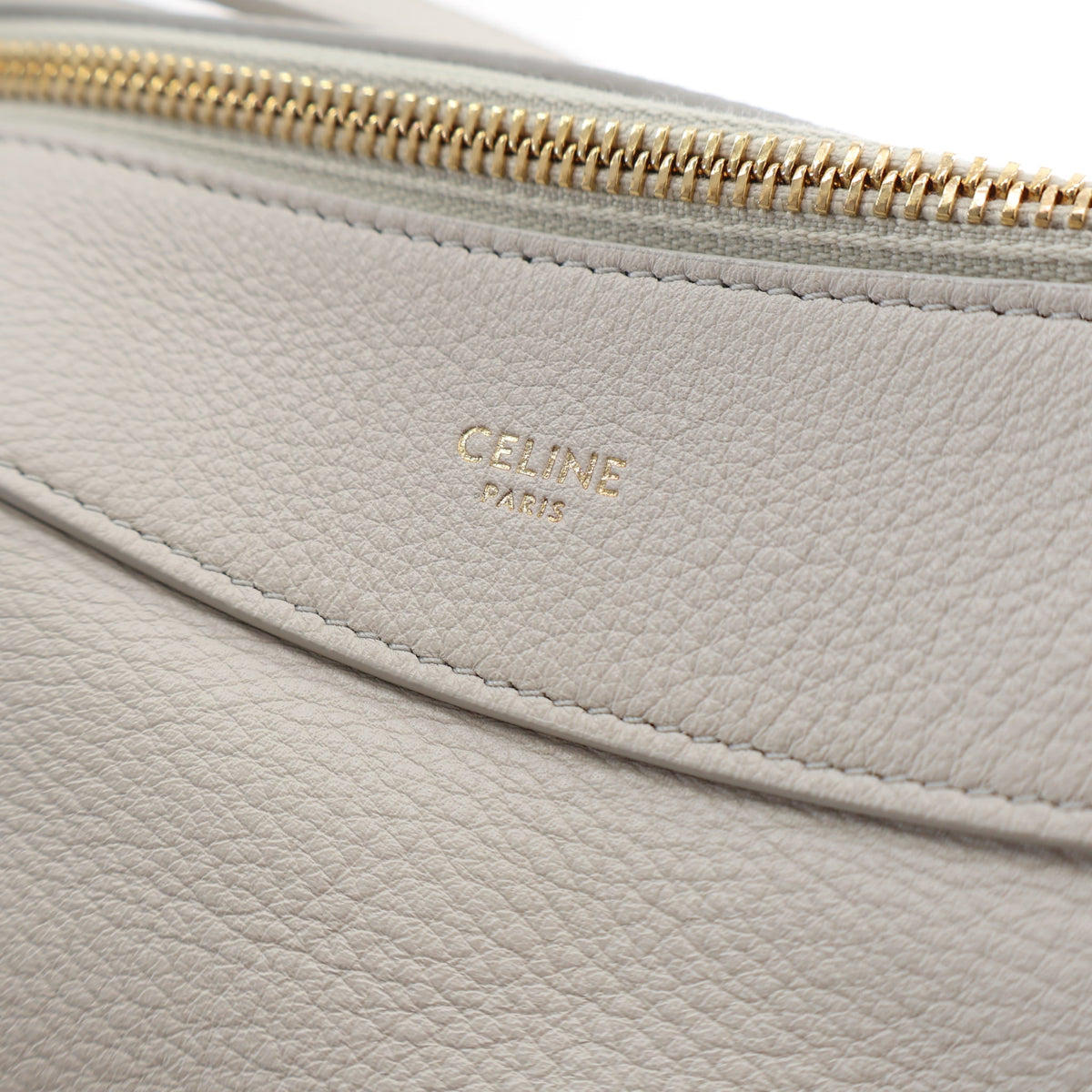 Pre-Owned Celine Medium Calfskin Romy, gold embossed logo detail