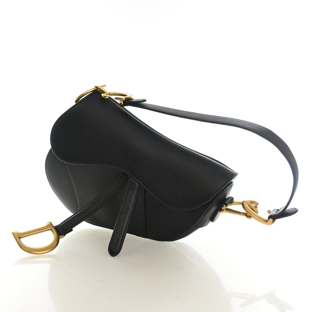 Pre-Owned Christian Dior Saddle Bag Medium Calfskin, side profile, photo 3 of 12