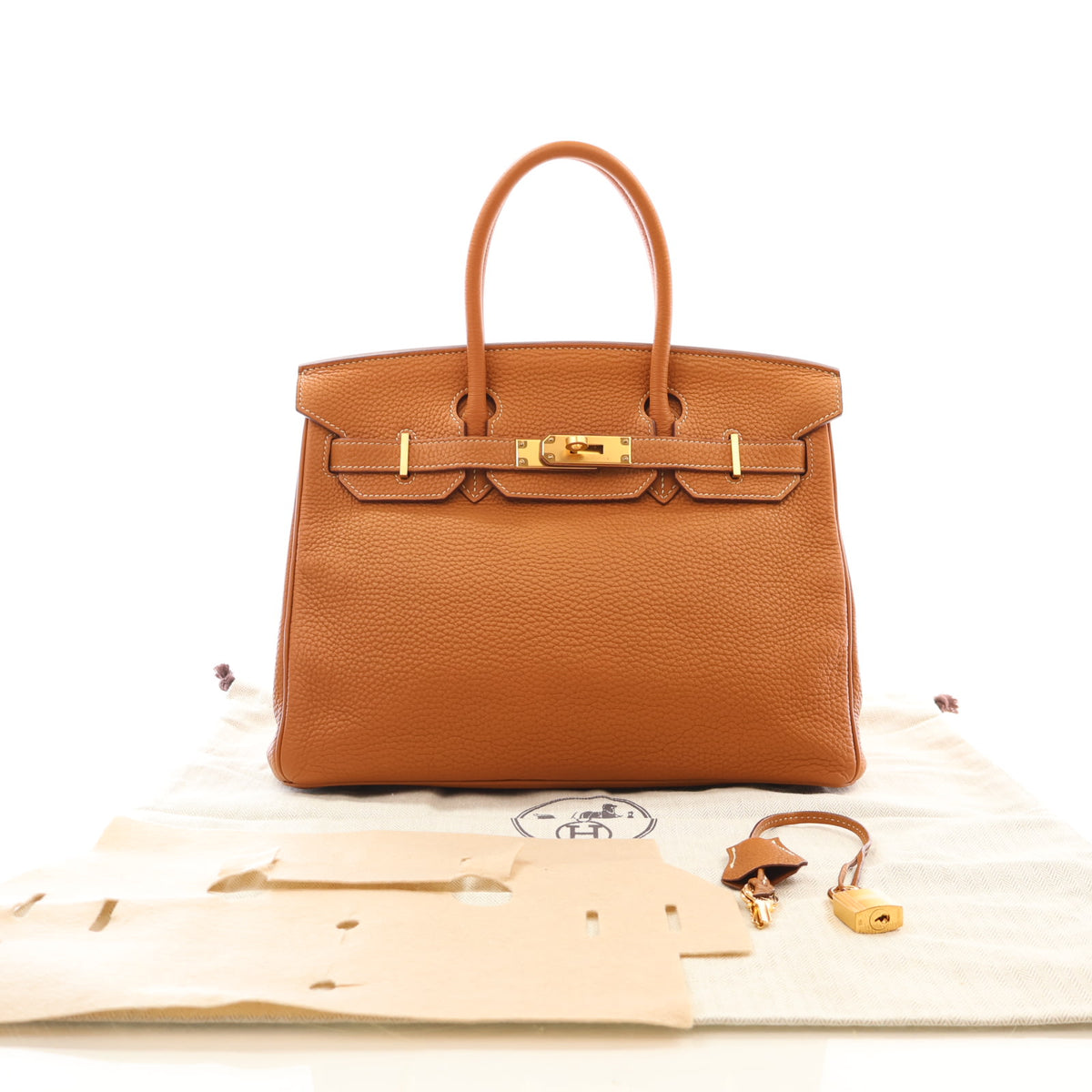 Hermes Vintage Gold Togo 30, photo 16 of 16