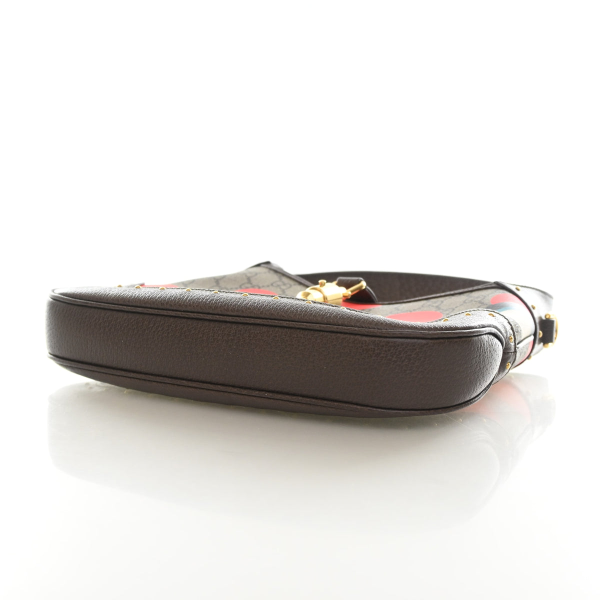 Pre-Owned Gucci Small GG Supreme Studded Jackie 1961, side profile