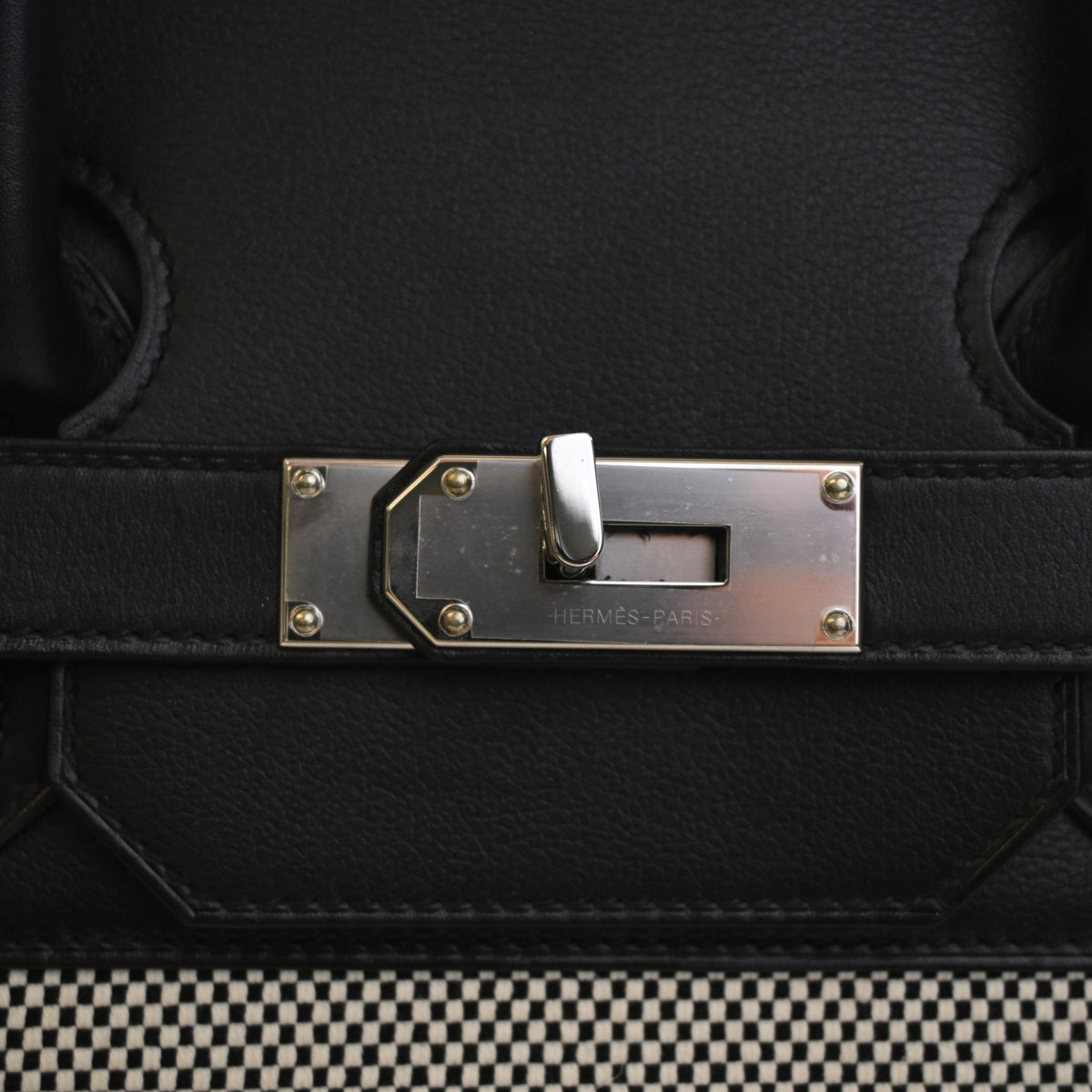 Hermes Noir Criss Cross Toile HAC Birkin 40, photo 4 of 17