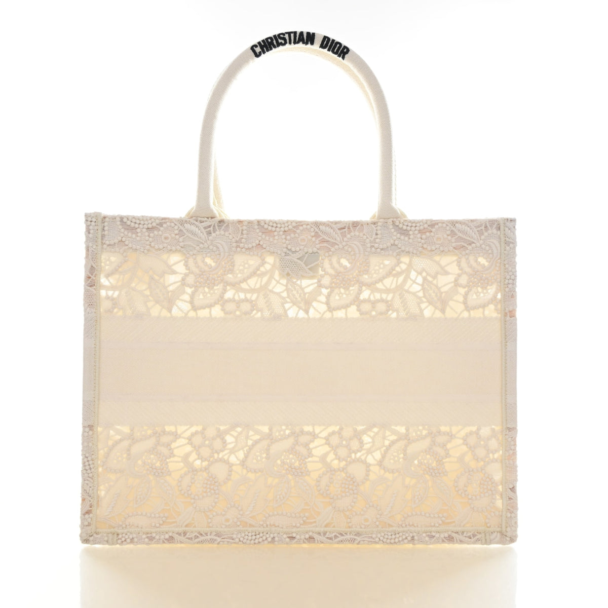 Christian Dior Medium Embroidered D Lace Book Tote, photo 11 of 15