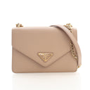 Prada Saffiano Triangle Log...