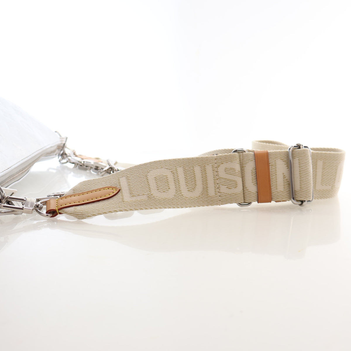 Pre-Owned Louis Vuitton PM Monogram Embossed Lambskin Coussin, side profile, photo 11 of 15