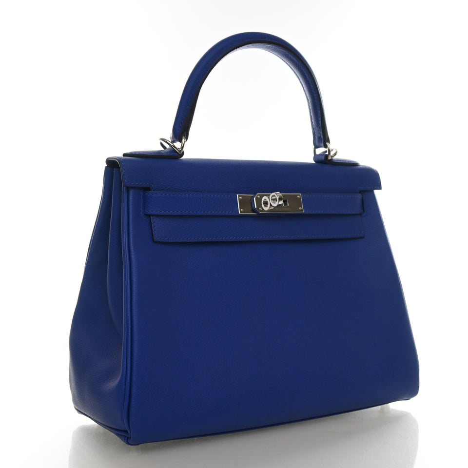 Hermes Bleu Royal Evercolor Verso Kelly 28