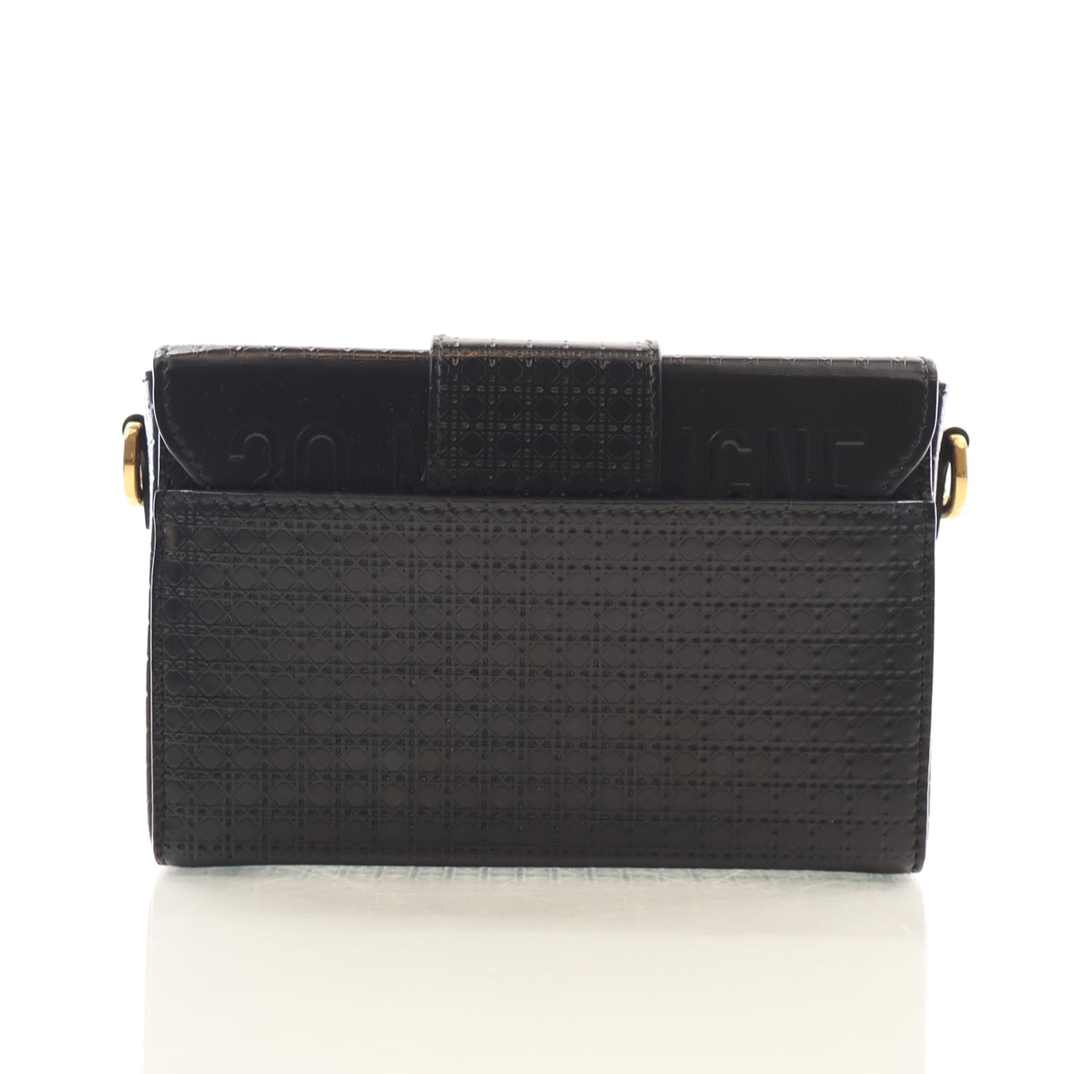 Pre-Owned Christian Dior 30 Calfskin Montaigne Box Bag, back view