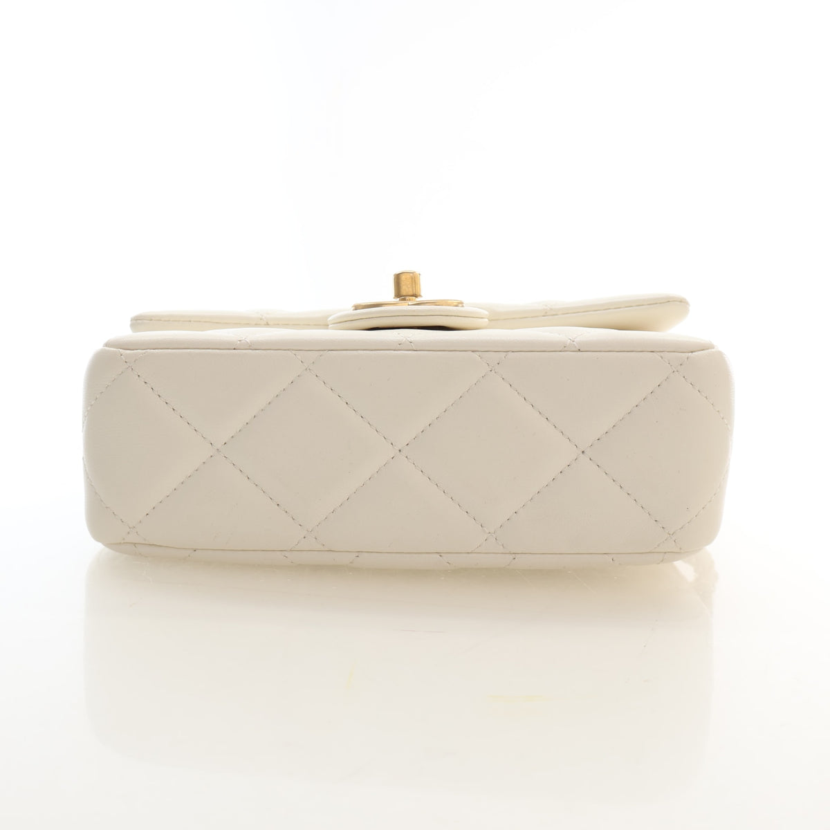Pre-Owned Chanel Flap Bag Mini Lambskin My Perfect, base and feet view, photo 9 of 17