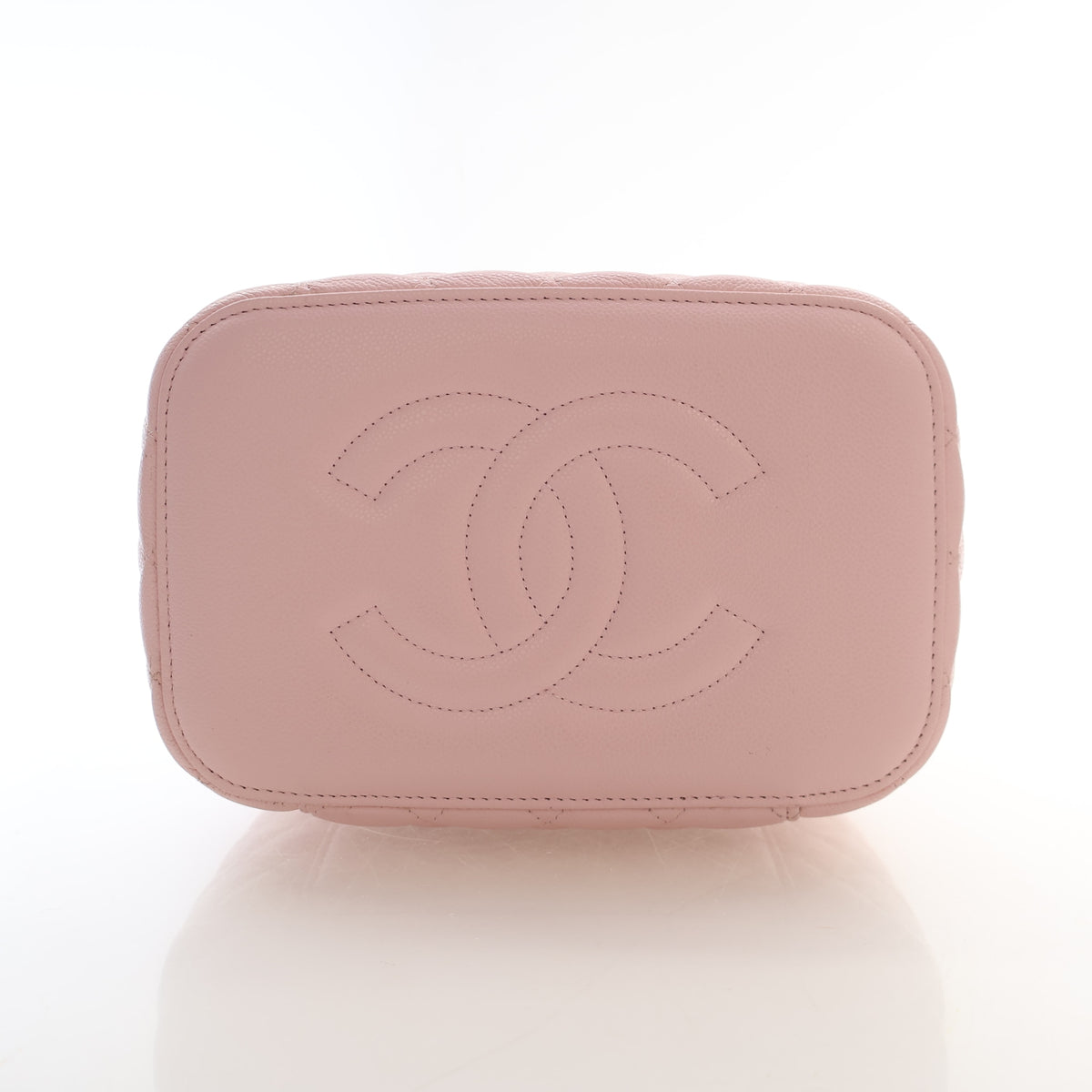 Pre-Owned Chanel Vanity Case Large Caviar Leather, base and feet view, photo 9 of 19
